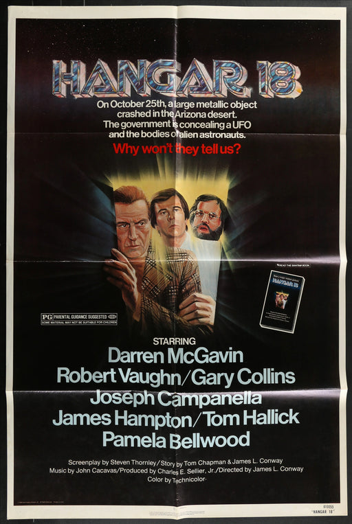 Hangar 18 (1981) Original Movie Poster Folded 27x41