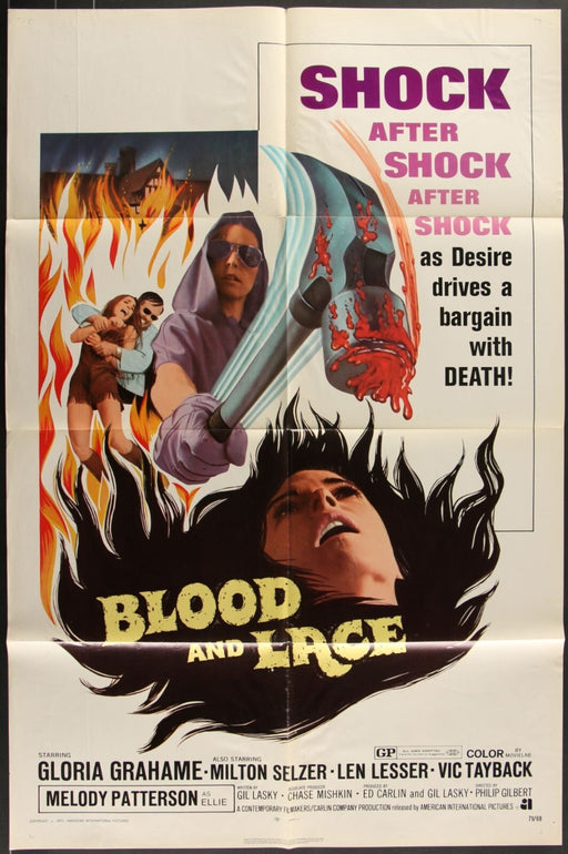 Blood and Lace (1971) Original Movie Poster Folded 27x41