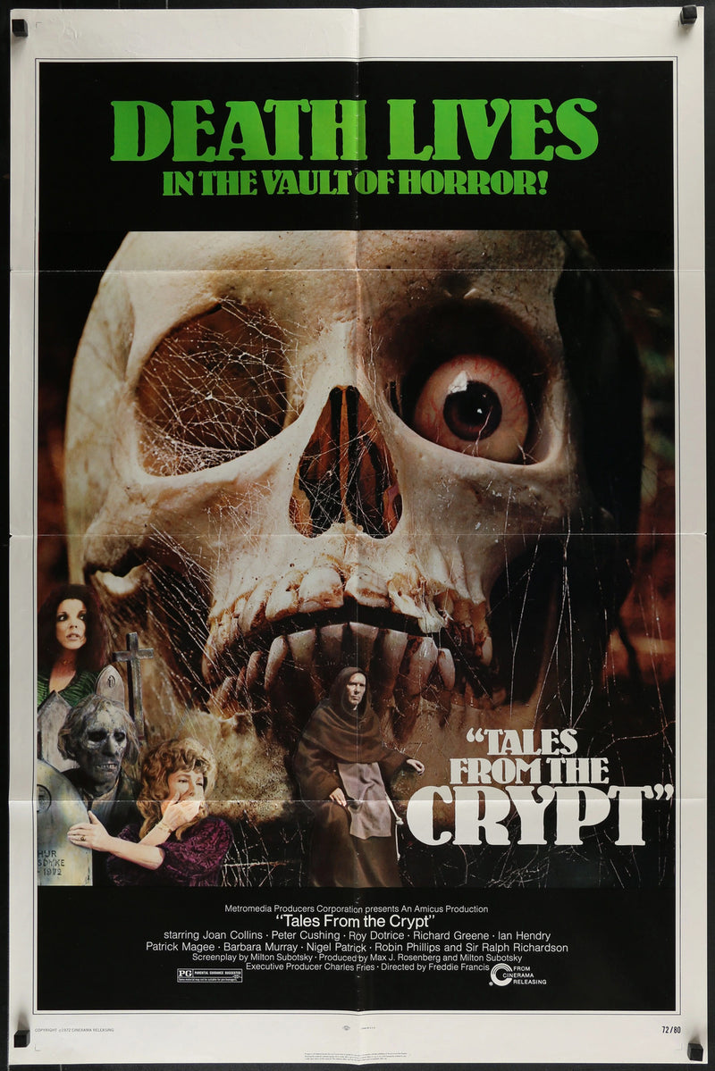 TALES FROM THE CRYPT (1972) Original One Sheet 27x41 Horror Movie Poster
