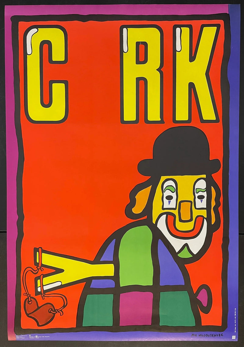 Cyrk (1979) Original Polish Circus Poster 26x38