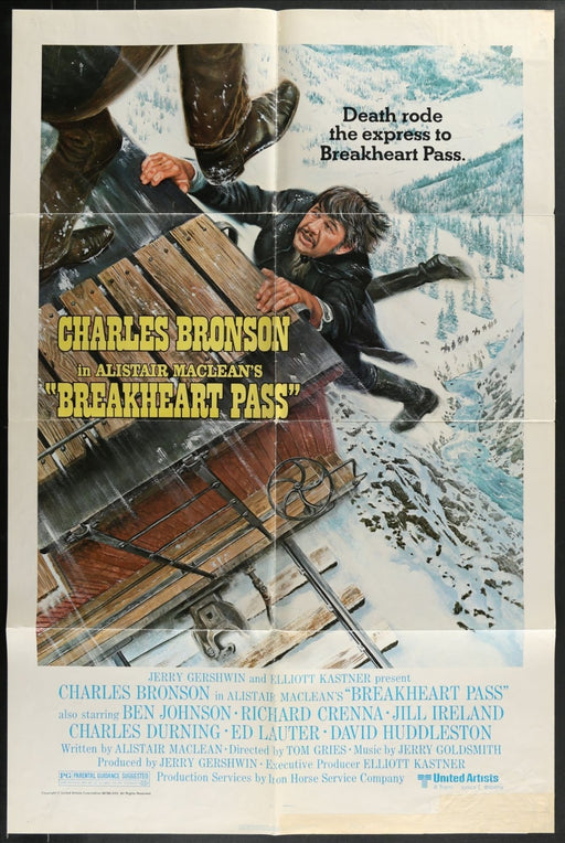 Breakheart Pass (1975) Original Movie Poster Folded 27x41