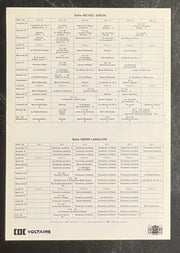 CAC Voltaire – Programme Poster (1989) Original 8.25x11.75
