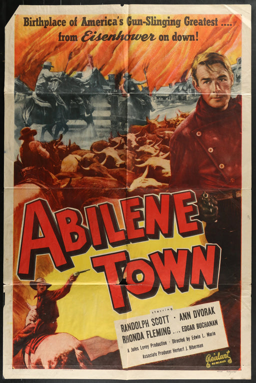 Abilene Town (1946) Original Movie Poster Folded 27x41