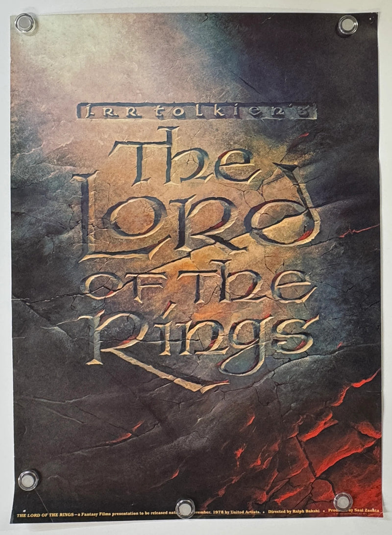 The Lord of the Rings (1978) Original Movie Poster 17x22