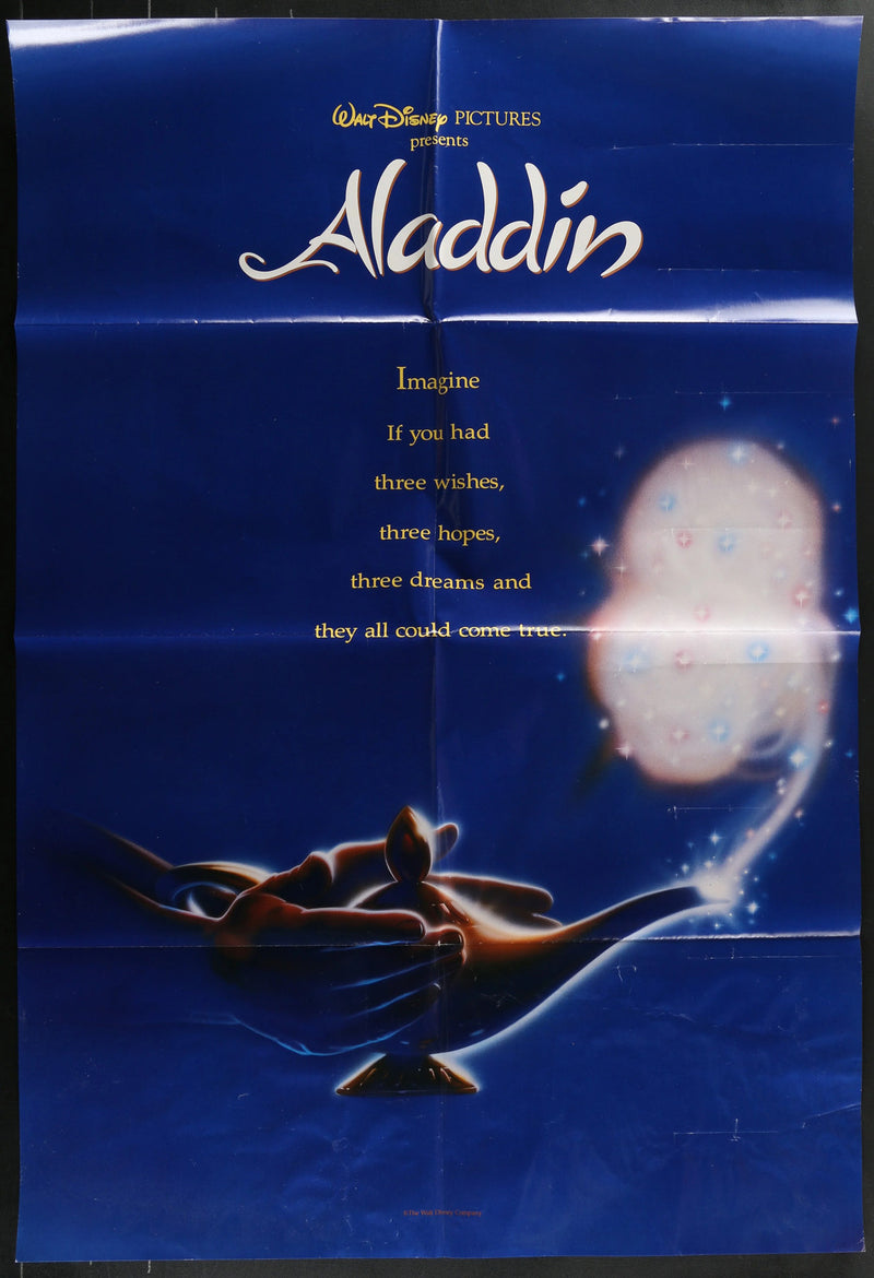 Aladdin (1992) Original Movie Poster Folded 27x40 Disney