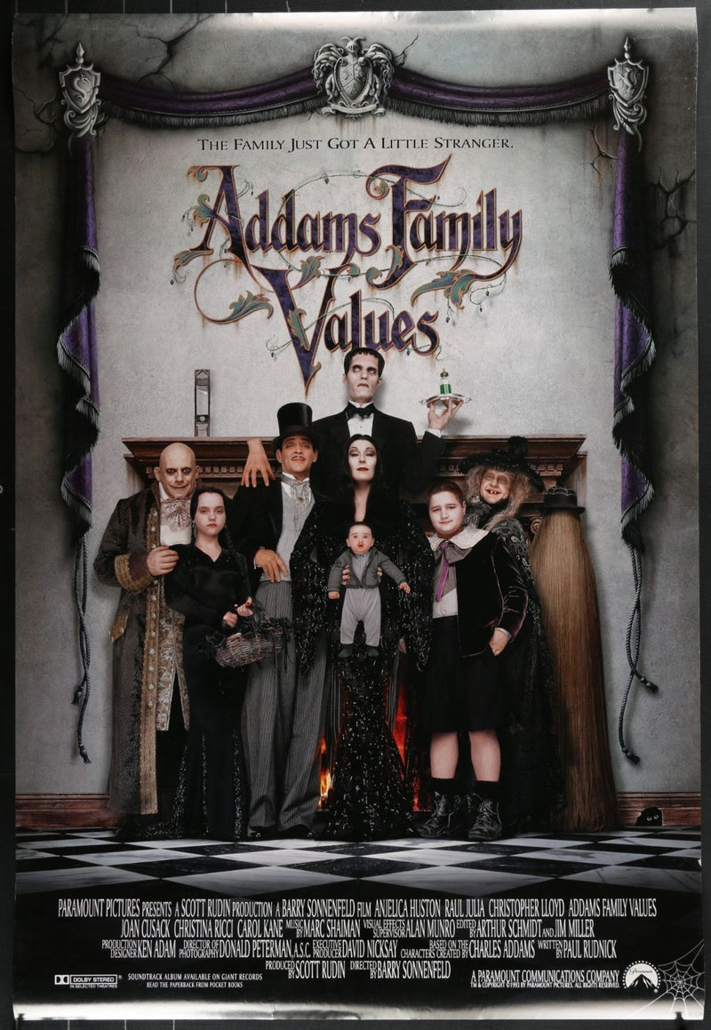 The Addams Family (1991) Original Double-sided Movie Poster Rolled 27x40