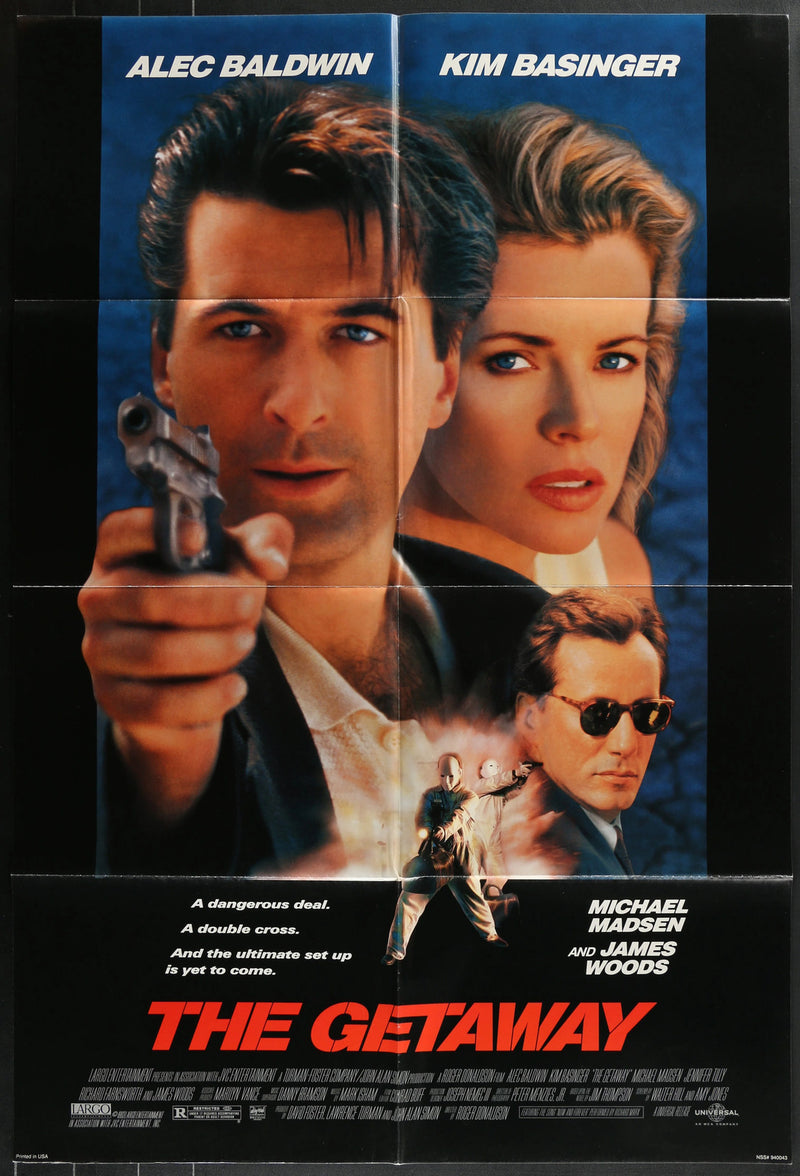 The Getaway (1994) Original Movie Poster Folded 27x40
