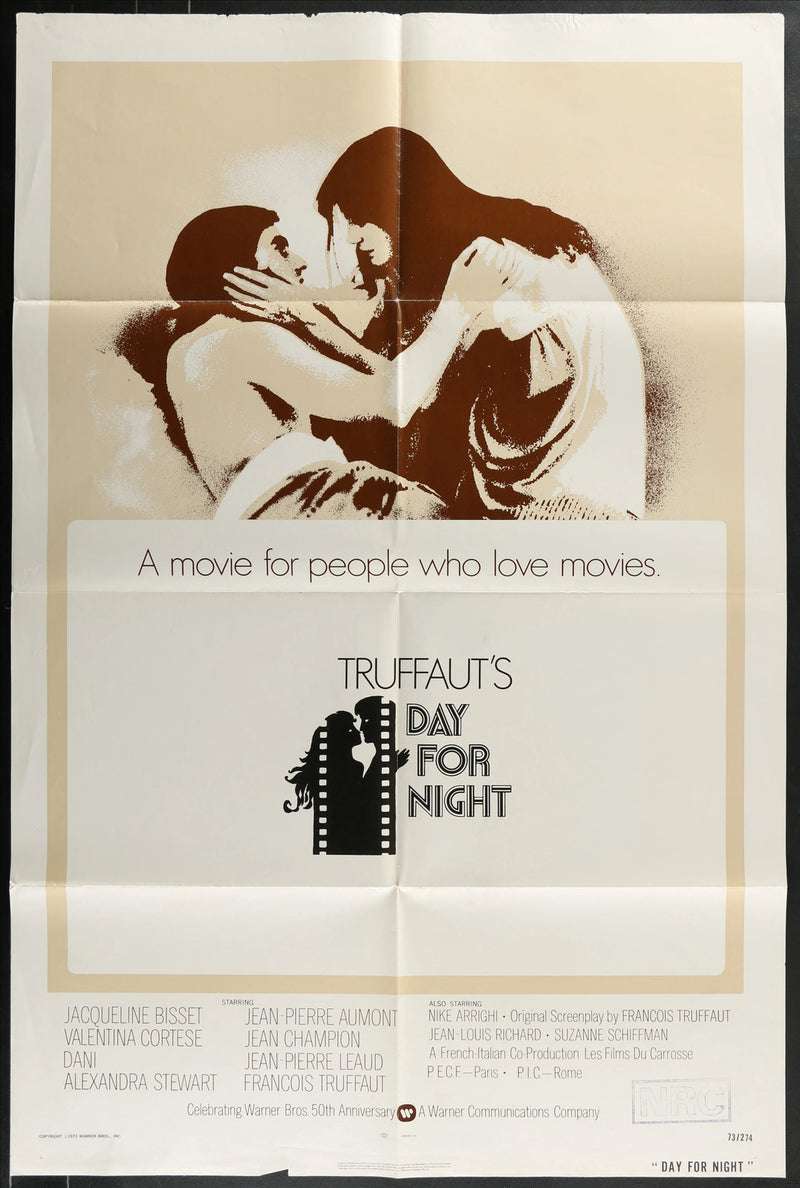 Day for Night (1973) Original Movie Poster Folded 27x41