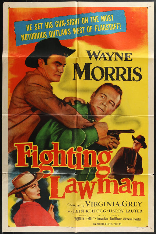 Fighting Lawman (1953) Original Western Movie Poster F 27x41 