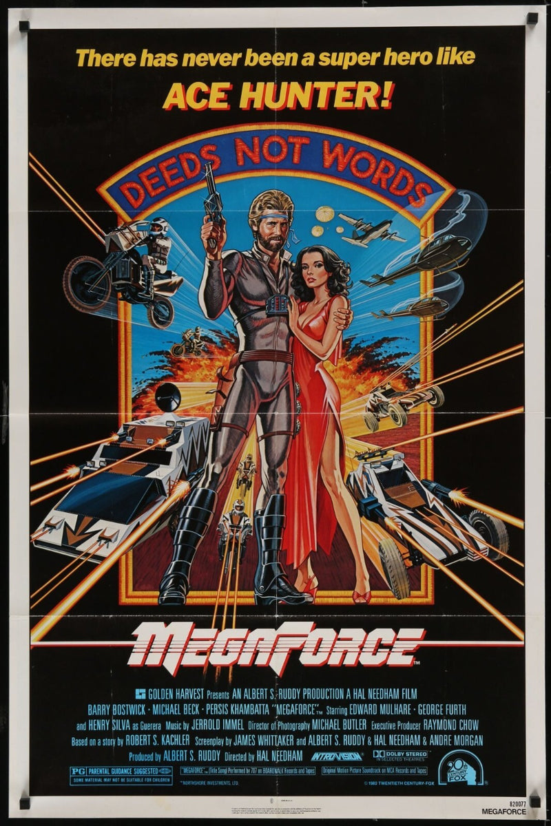 Megaforce (1982) Original Movie Poster Folded 27x41