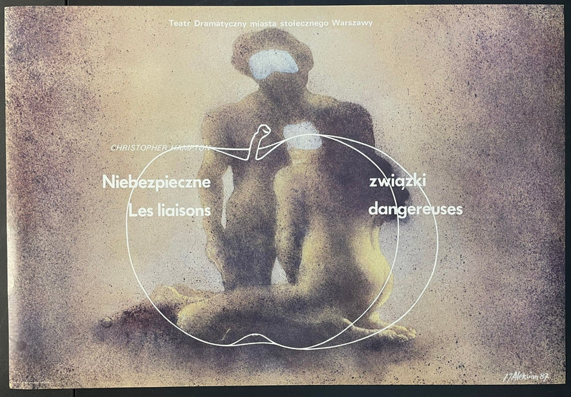 Niebezpieczne Związki (Les Liaisons Dangereuses) (1987) Orig Polish Poster 26x38