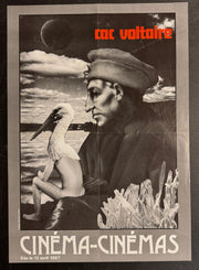 Cinéma-Cinémas (1987) CAC Voltaire French Poster Folded 15.75x22.75