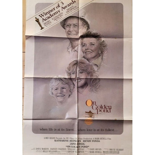 On Golden Pond (1981) Original Movie Poster Fold 27x41 Henry Fonda