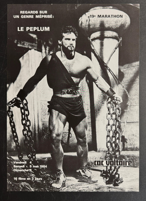Le Peplum (1984) CAC Voltaire French Poster Rolled 15.75x22.75