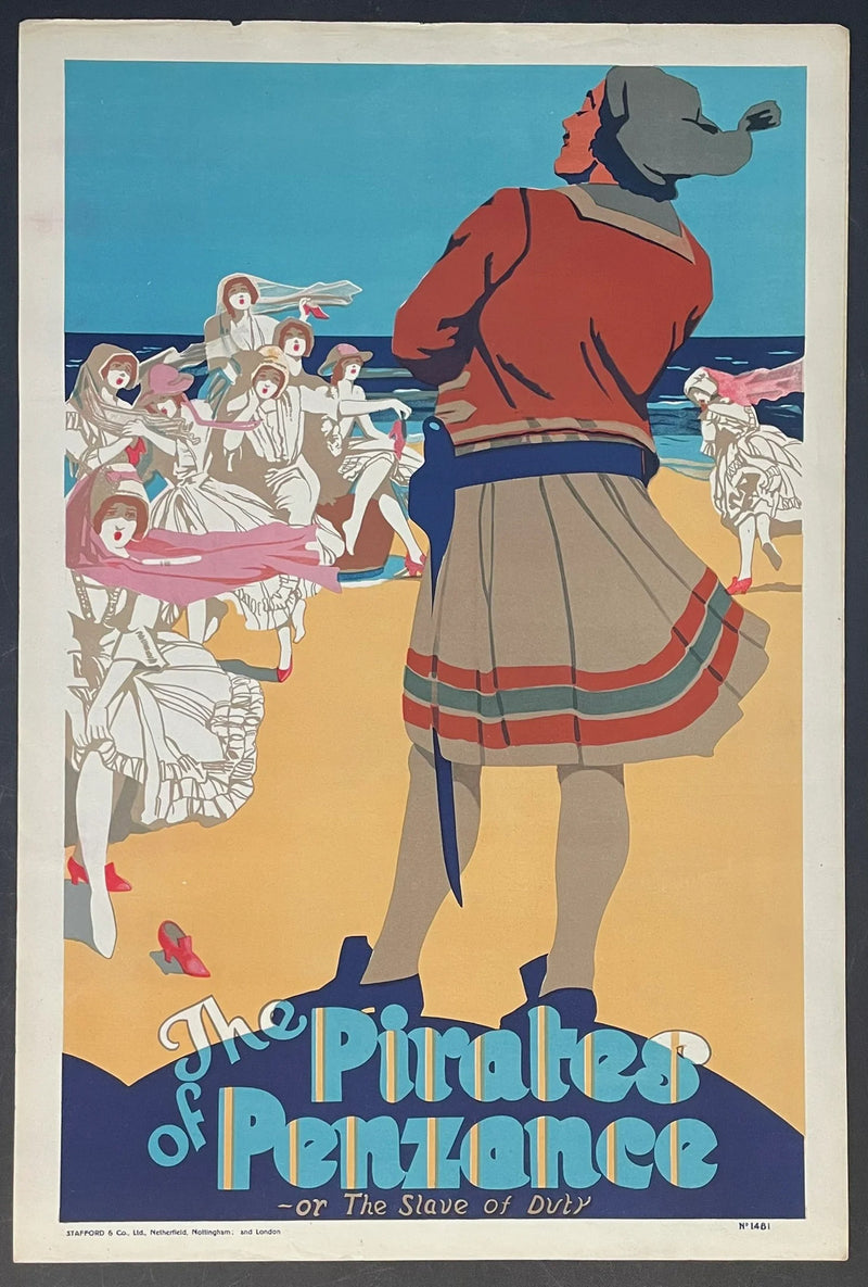 The Pirates of Penzance (1930) Original British Theatre Poster 26x36