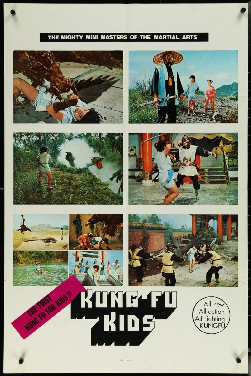 Kung-Fu Kids (1988) Original Movie Poster Folded 27x41