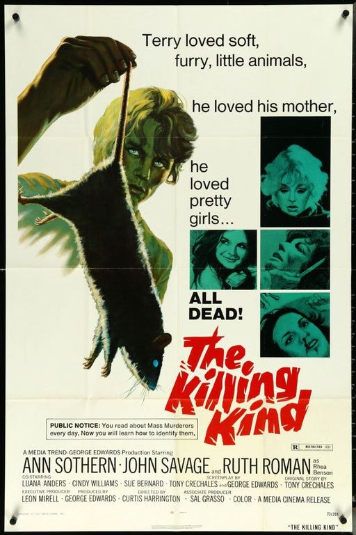 The Killing Kind (1973) Original Movie Poster Folded 27x41