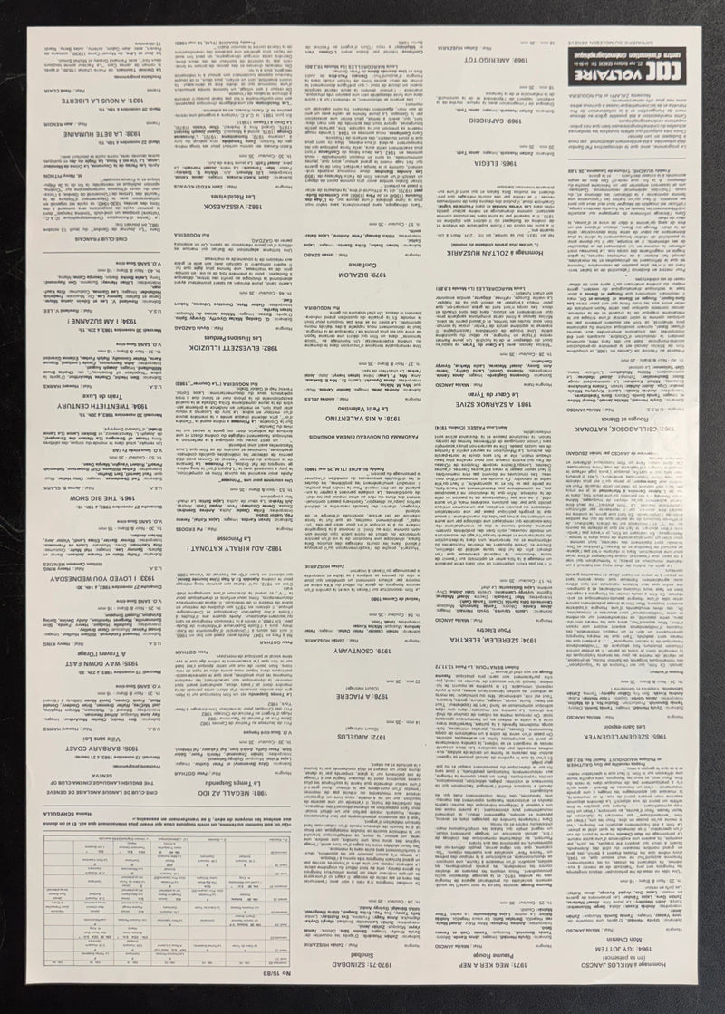 Miklos Jancso (1983) CAC Voltaire French Poster Rolled 15.75x22.75