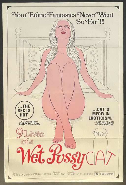 9 Lives of a Wet Pussycat (1976) Original Movie Poster 27x41