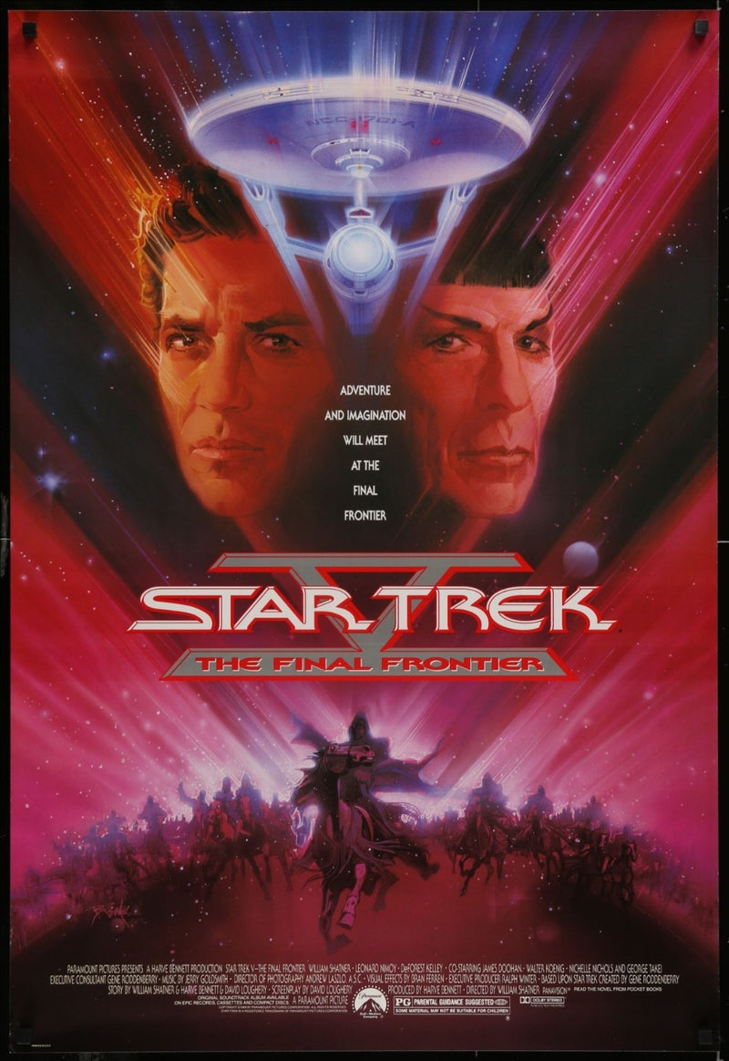STAR TREK V - The Final Frontier (1989) Original Single-sided Movie Poster 27x40