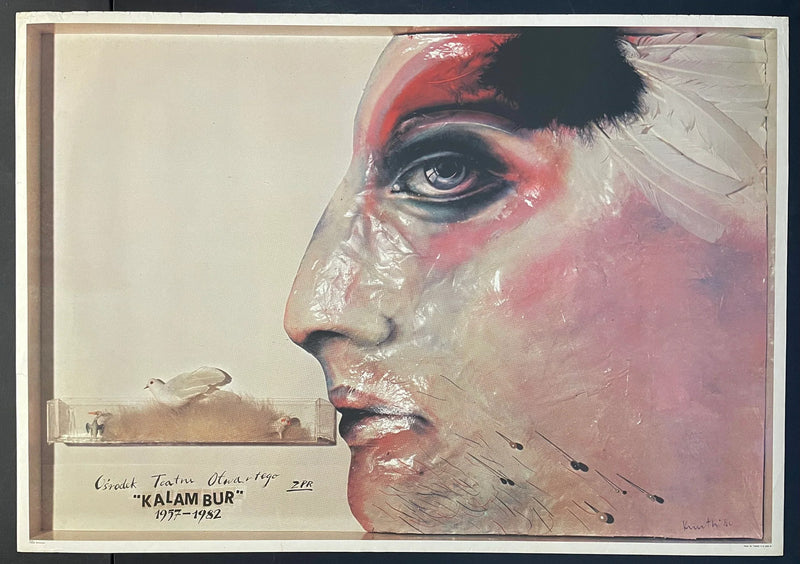 Kalam Bur (1980) Original Polish Theater Poster 27x38