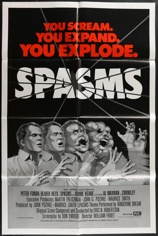 Spasms (1983) Original Movie Poster Folded 27x41