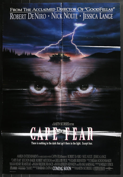 Cape Fear (1991) Original Movie Poster F 27x40