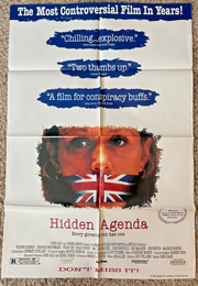 Hidden Agenda (1990) Original Movie Poster One-Sheet Folded 27x41 BP51
