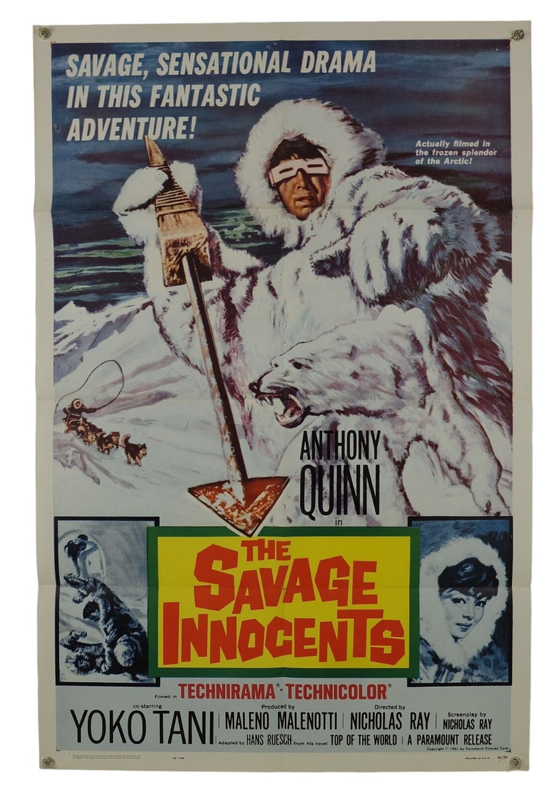 The Savage Innocents (1960) Original Movie Poster Folded 27x41