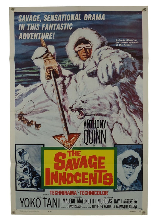 The Savage Innocents (1960) Original Movie Poster Folded 27x41