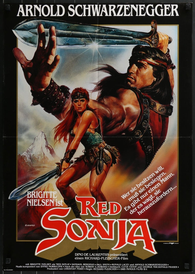 Red Sonja (1985) Original Movie Poster Folded 23x33