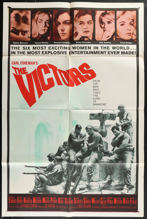 The Victors (1963) Original Movie Poster Folded 27x41