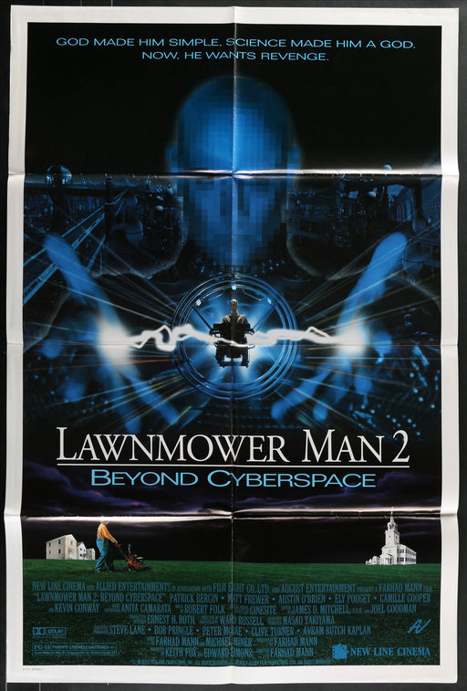 Lawnmower Man 2: Beyond Cyberspace (1995) Original Movie Poster F 27x41