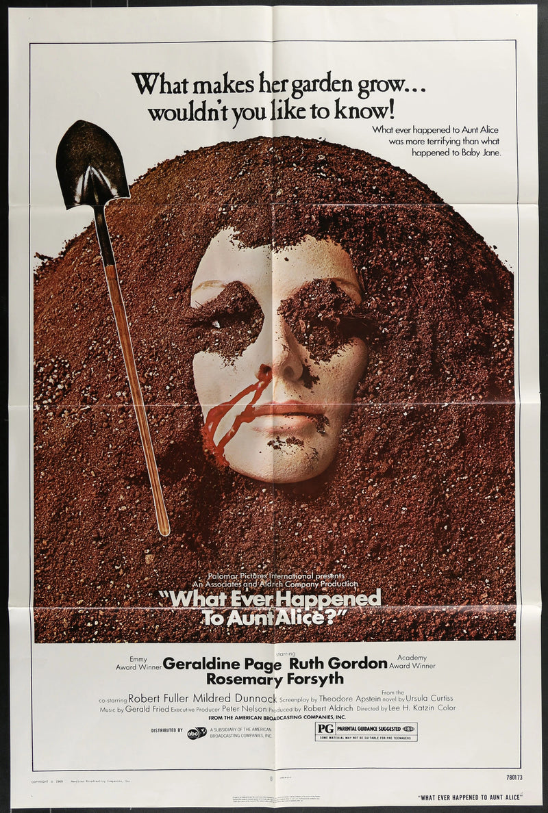 What Ever Happened to Aunt Alice? (1969) Original Movie Poster Folded 27x41