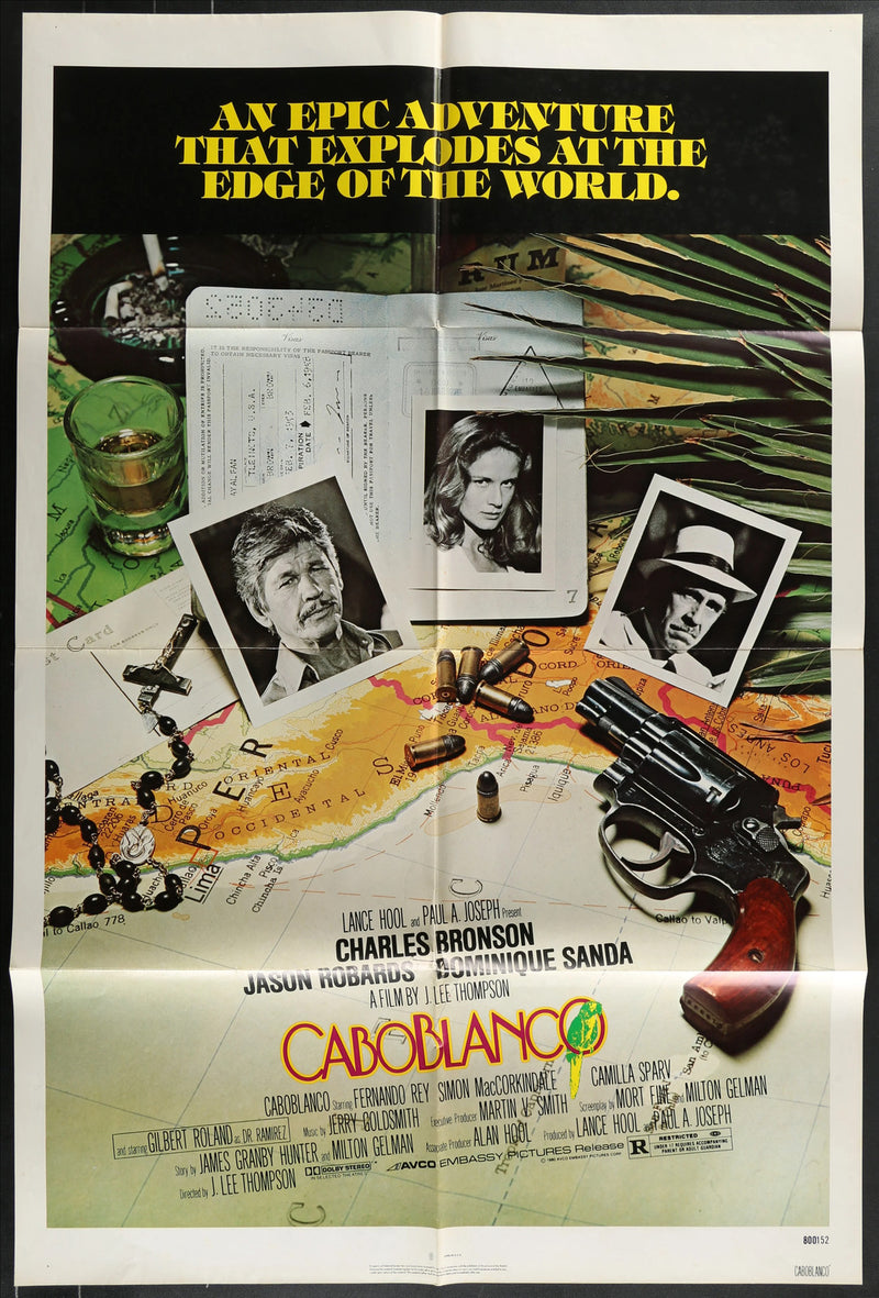 Caboblanco (1980) Original Movie Poster Folded 27x41