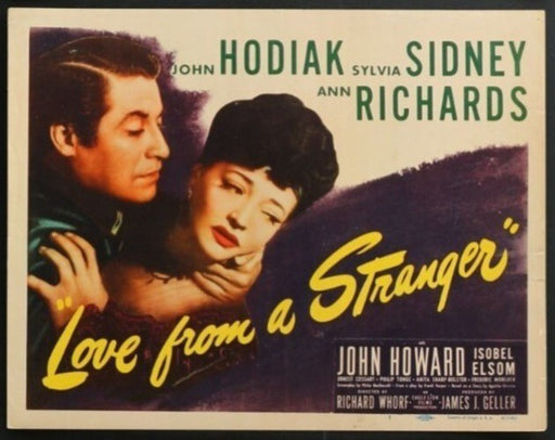 Love from a Stranger (1947) Original Lobby Card Movie Poster 11x14