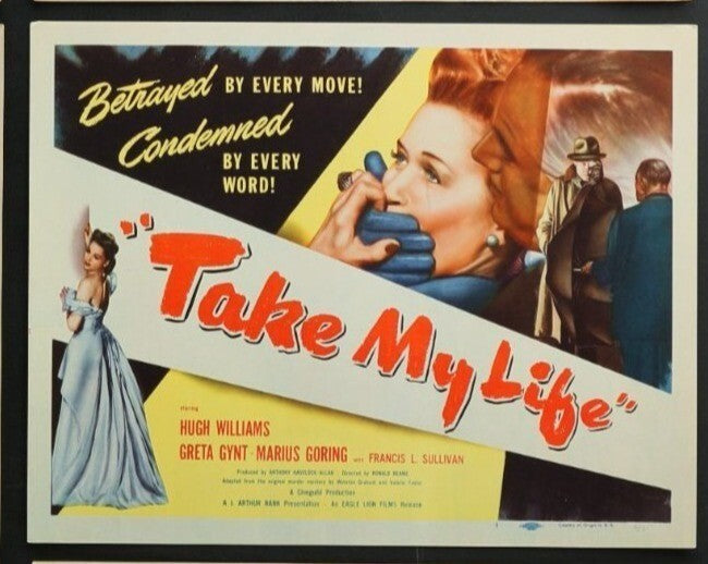 Take My Life (1947) Original Lobby Card Movie Poster 11x14