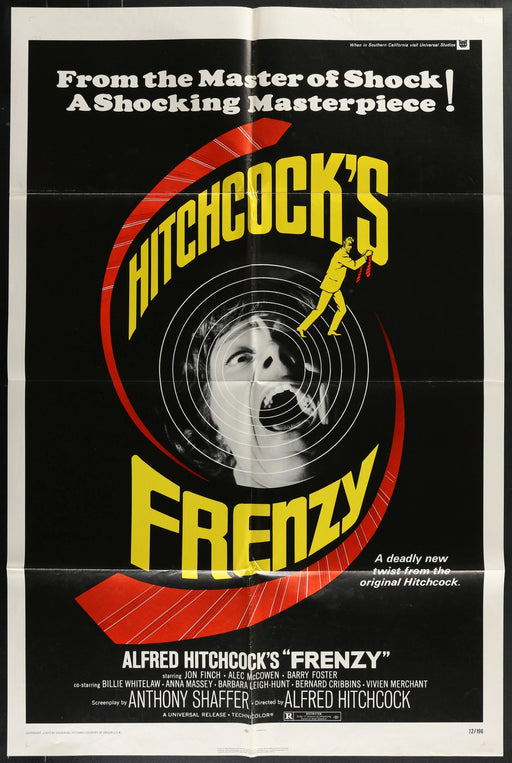 Frenzy (1972) Original Movie Poster Folded 27x41