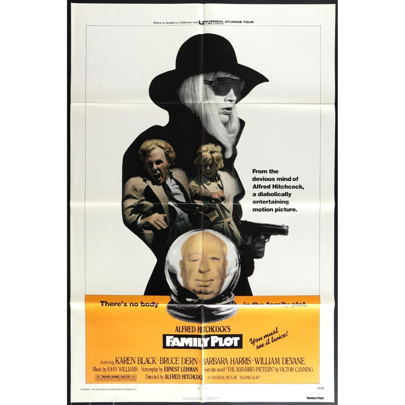 Family Plot (1976) Original Movie Poster Folded 27x41
