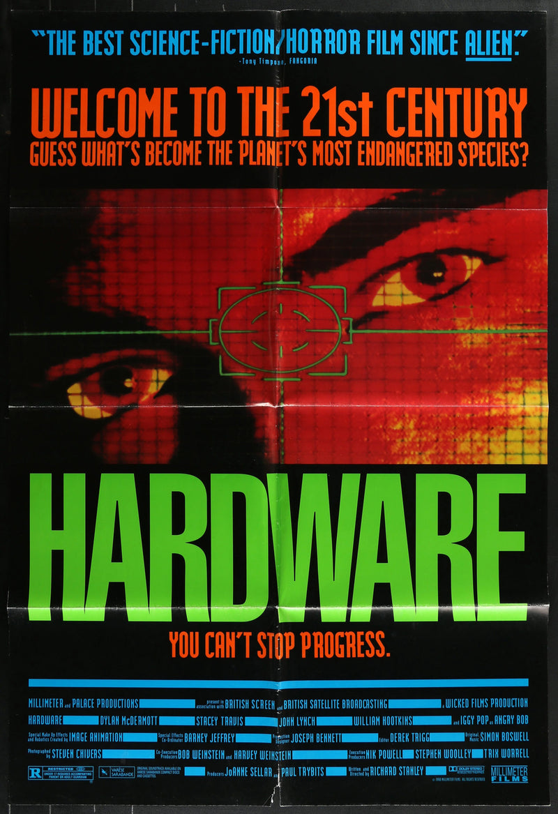 Hardware (1990) Original Movie Poster Folded 27x41