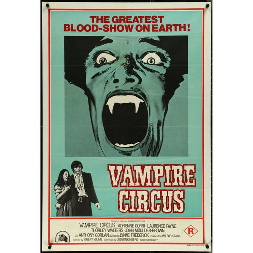 VAMPIRE CIRCUS 1973 Original Folded Australian Movie Poster 27" x 40"
