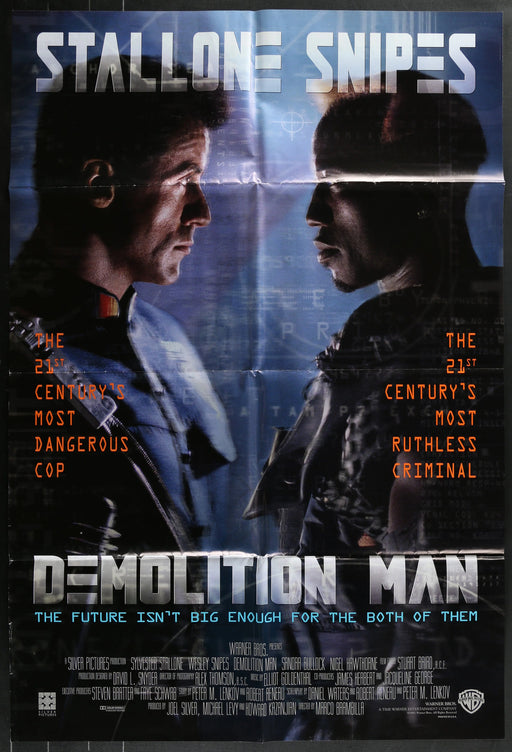 Demolition Man (1993) Original Movie Poster F 27x40