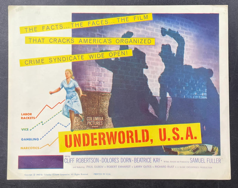 Underworld U.S.A. (1961) Original Lobby Card 11x14