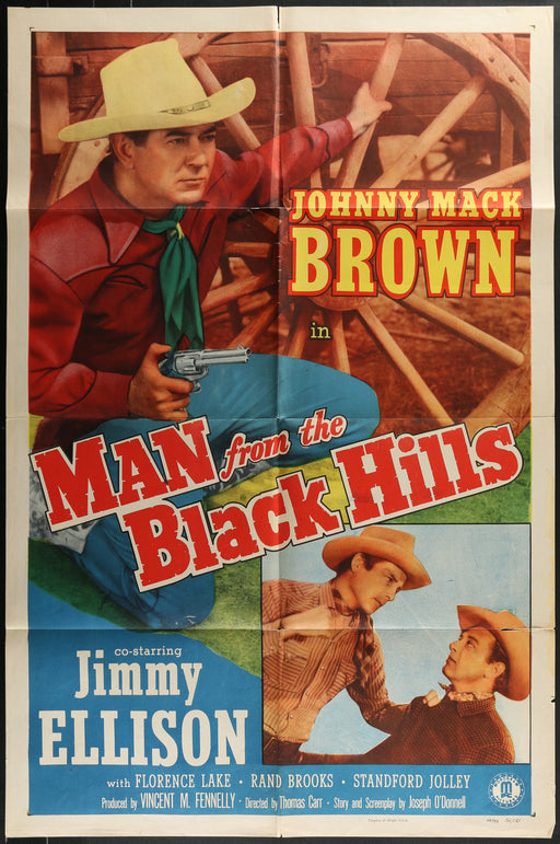 Man from the Black Hills (1952) Original Western Movie Poster F 27x41