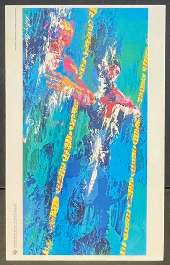 1976 USA Bicentennial Swimming (1976) Original Polish Olympic Poster 14x23