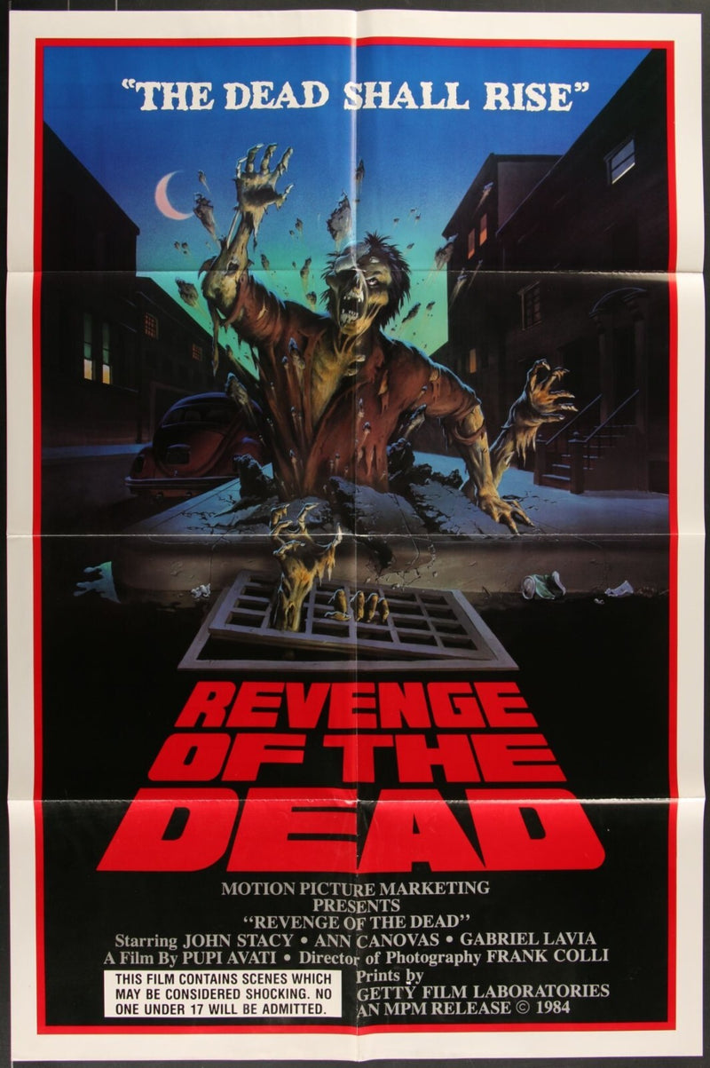 Revenge of the Dead (1983) Original Movie Poster Folded 27x41