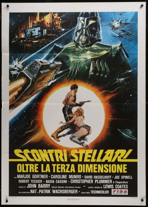 Starcrash (1978) Original Italian 1P Movie Poster Folded 35x55