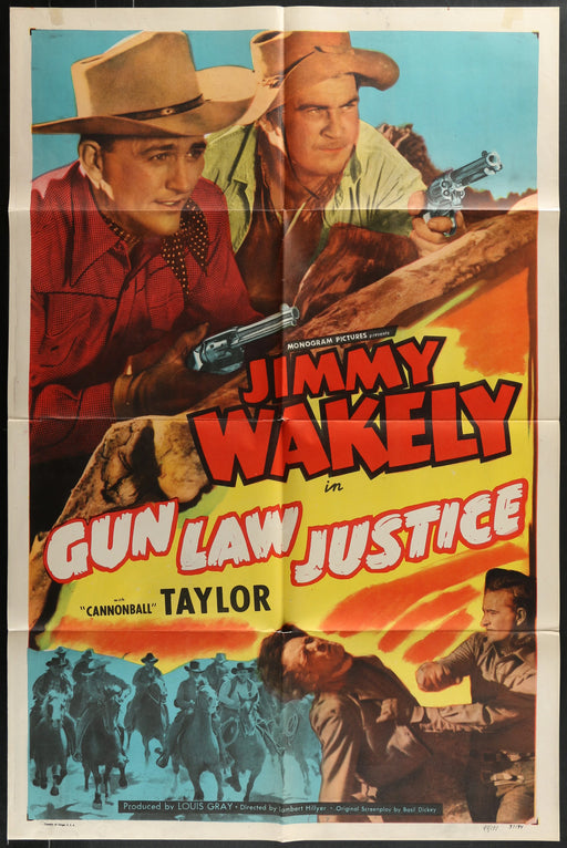 Gun Law Justice (1949) Original Western Movie Poster Folded 27x41
