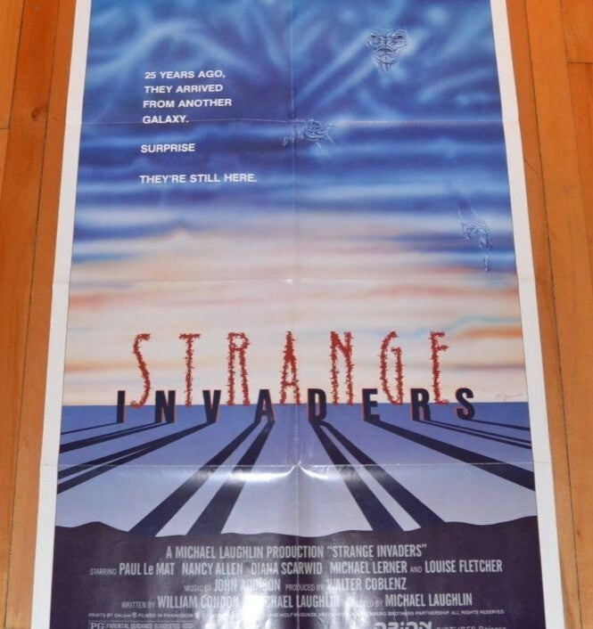 Strange Invaders (1983) Original Movie Poster Folded 27x41