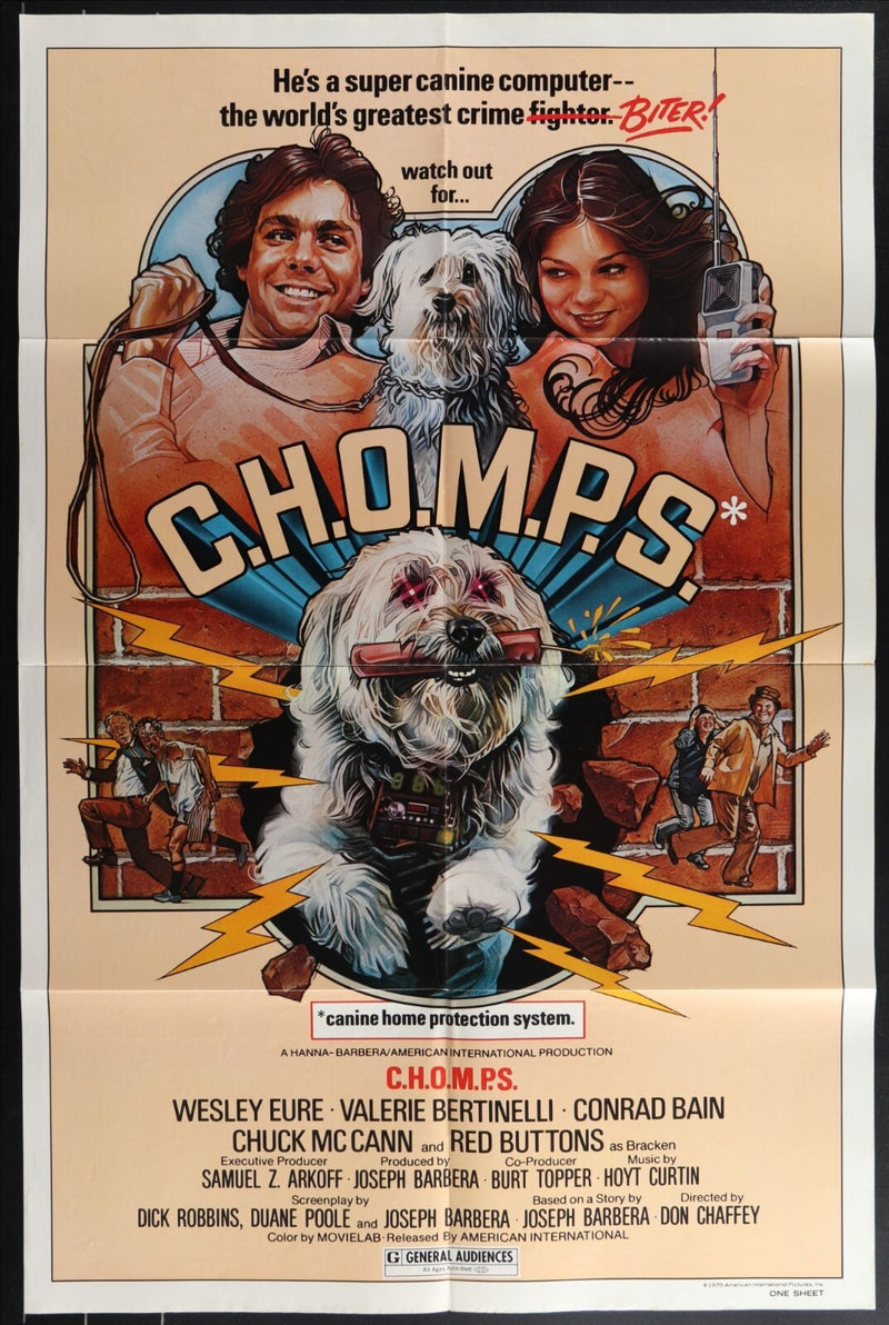 C.H.O.M.P.S. (1979) Original Movie Poster Folded 27x41